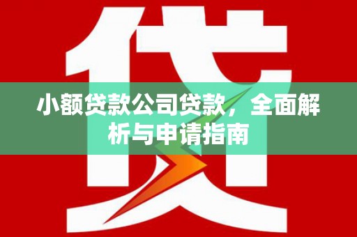 开远小额贷款公司贷款，全面解析与申请指南