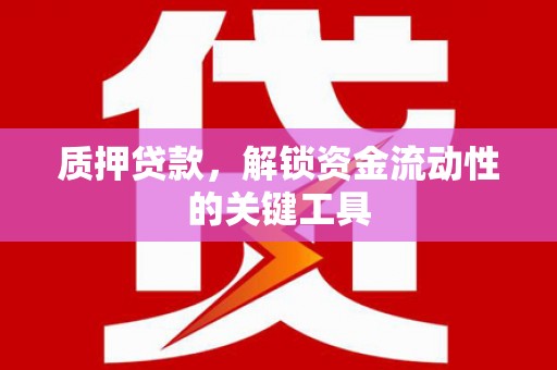 开远质押贷款，解锁资金流动性的关键工具