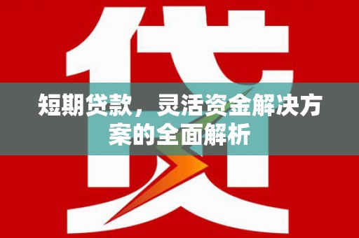 开远短期贷款，灵活资金解决方案的全面解析