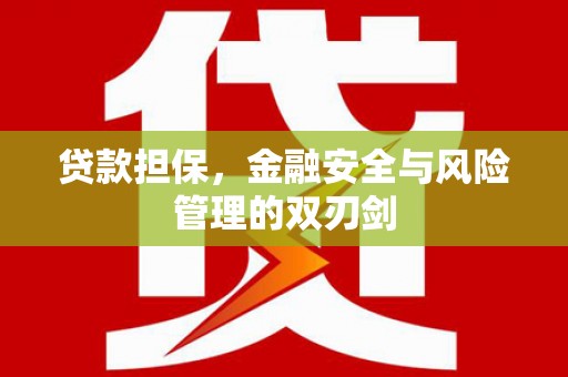 开远贷款担保，金融安全与风险管理的双刃剑
