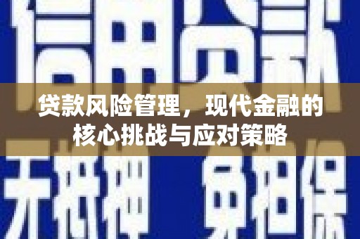 开远贷款风险管理，现代金融的核心挑战与应对策略